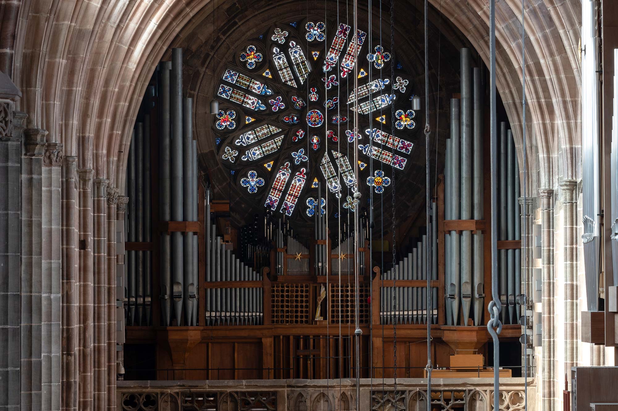 Hauptorgel in der Frauenkirche Nürnberg © Foto: Simeon Johnke